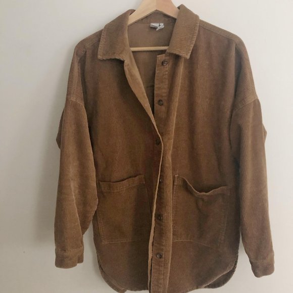 Simons camel oversized corduroy shacket - Picture 2 of 3